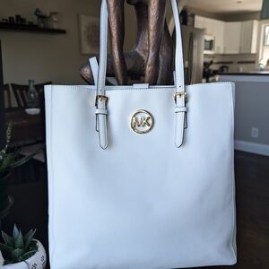 Michael Kors White Tote Bag